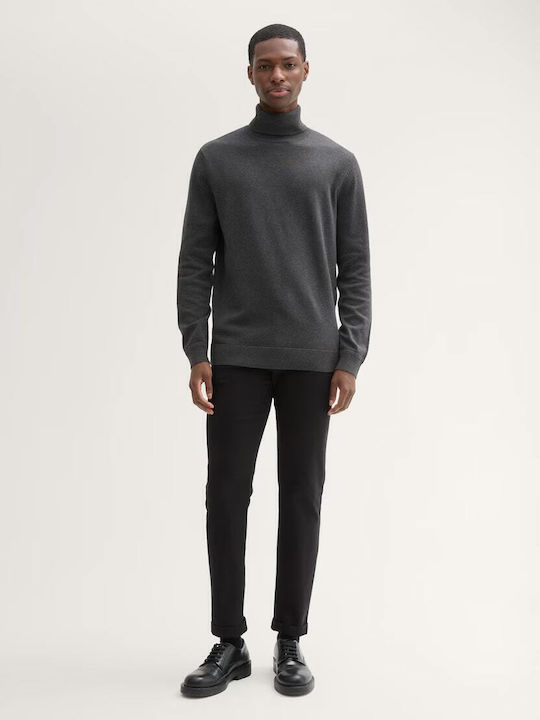 Tom Tailor Trousers Chino Black