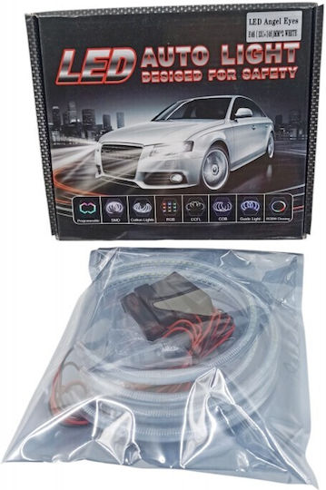 Inele Angel Eyes Pentru Faruri Mașină 12V Lumină Albă 4 Buc
