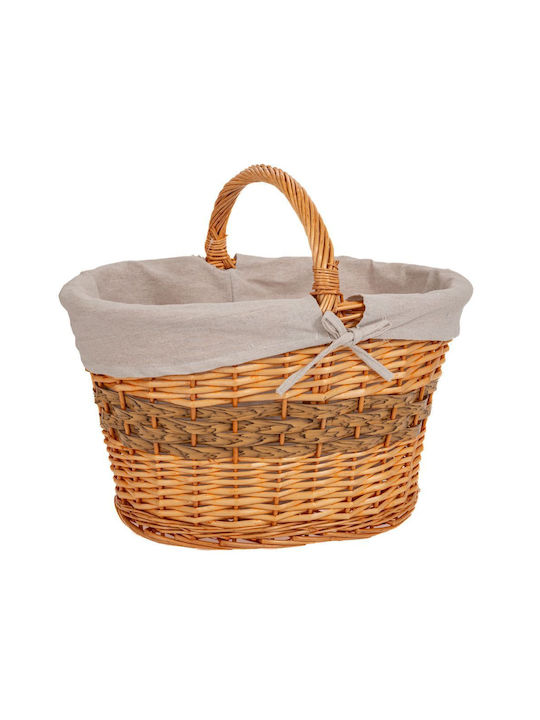 Decorative Basket Wicker 48x34x27cm Iliadis