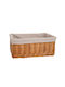 Iliadis Decorative Basket Wicker Yellow 45x30x18cm