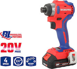 WorkPro WP390102 Παλμικό Κατσαβίδι 20V 2x2Ah