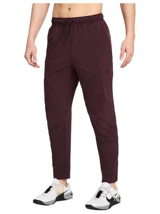 Unlimited Drifit Zippered Cuff Versatile Pants Παντελόνι Φόρμας Dri-Fit με Λάστιχο Red