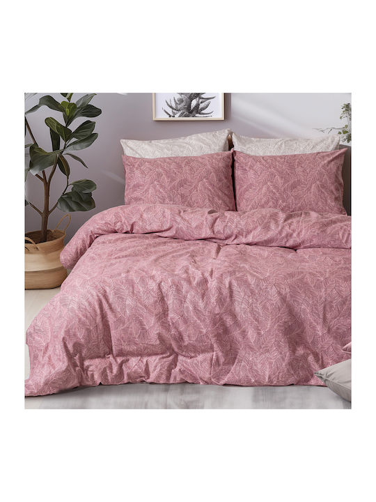 Beauty Home Комплект Плик за Завивка Памучен Кинг Сайз с 2 Калъфки 230x250 Crimson Art 12638 Гнила ябълка