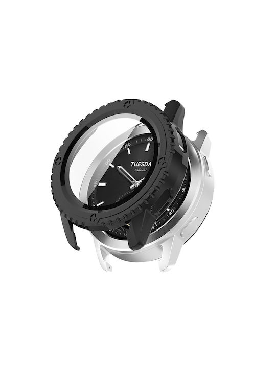 Techsuit Defense360 Pro Πλαστική Θήκη με Τζαμάκι σε Μαύρο χρώμα για Xiaomi Watch S3