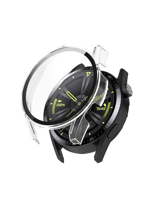 Techsuit Defense360 Pro Plastikhülle mit Glas in Transparent Farbe für Huawei Watch GT 3 (46mm)