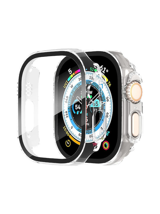 Techsuit Defense360 Pro Πλαστική Θήκη με Τζαμάκι σε Διάφανο χρώμα για Apple Watch Ultra, Apple Watch Ultra 2