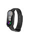 Techsuit Defense360 Pro Plastic Case with Glass in Black color for Xiaomi Mi Band 4, 5, 5 NFC, 6, 6 NFC