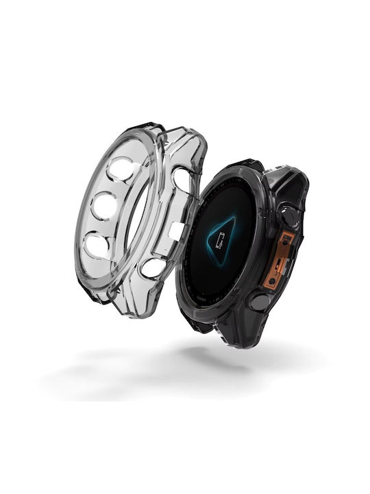 Carcasă de Silicon în culoarea Negru pentru Garmin Fenix 8 47mm