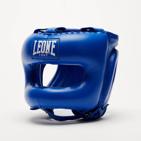 Leone 1947 Боксова каска Възрастни Цяло лице Кожена Син