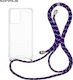 Sonique Armor Clear Silicone Case with Cord for...