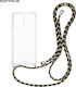 Sonique Armor Clear Silicone Case with Cord for...
