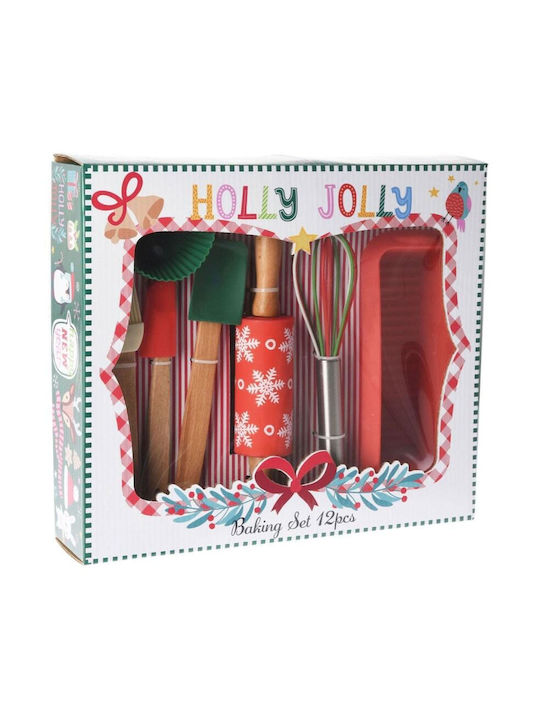 Koopman Set Christmas Table Decorations Multicolour 12pcs