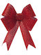 Decorative Christmas Glitter Bow Red 50x38x9cm