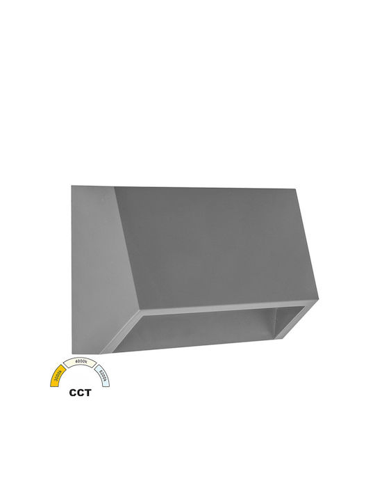 Adeleq Επιτοίχια Εξωτερική Πλαφονιέρα LED IP65 2W με Ρυθμιζόμενο Λευκό Φως