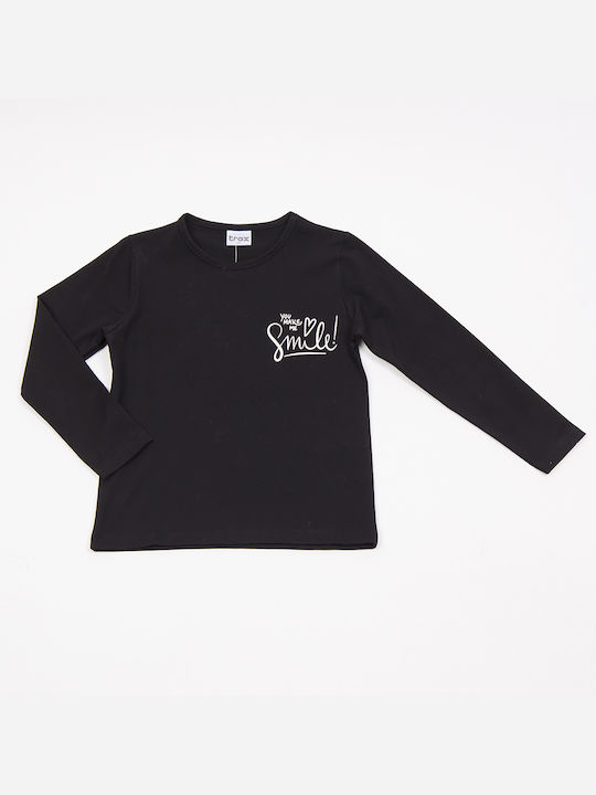 Trax Children's Blouse Long Sleeve Black