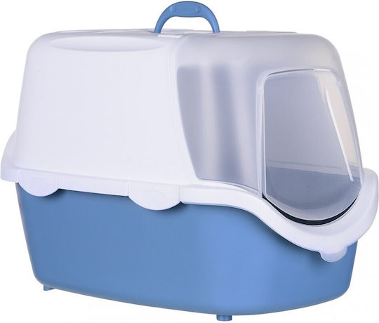 Stefanplast Cathy Easy Clean Τουαλέτα Γάτας Κλειστή με Φίλτρο Μπλε Μ56 x Π40 x Υ40cm