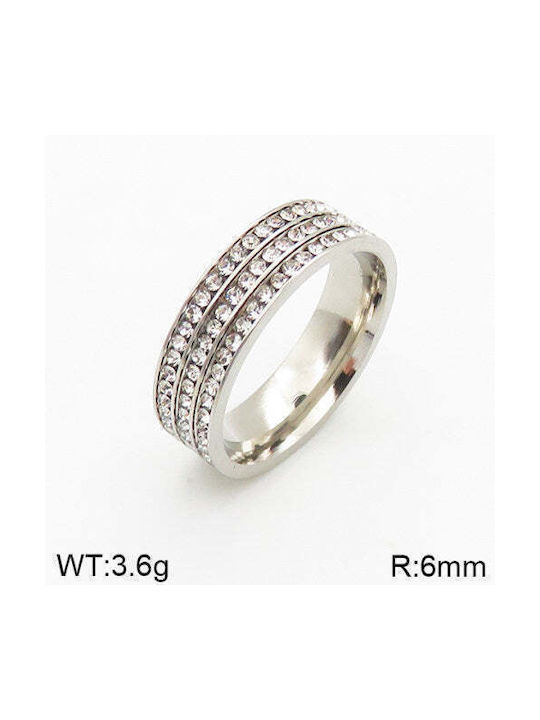 Charmy Damen Ring Vollring aus Stahl