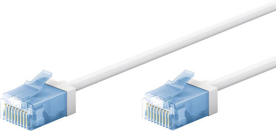 Goobay U/UTP Cat.6a (Gigabit) Network Ethernet Cable 0.5m White