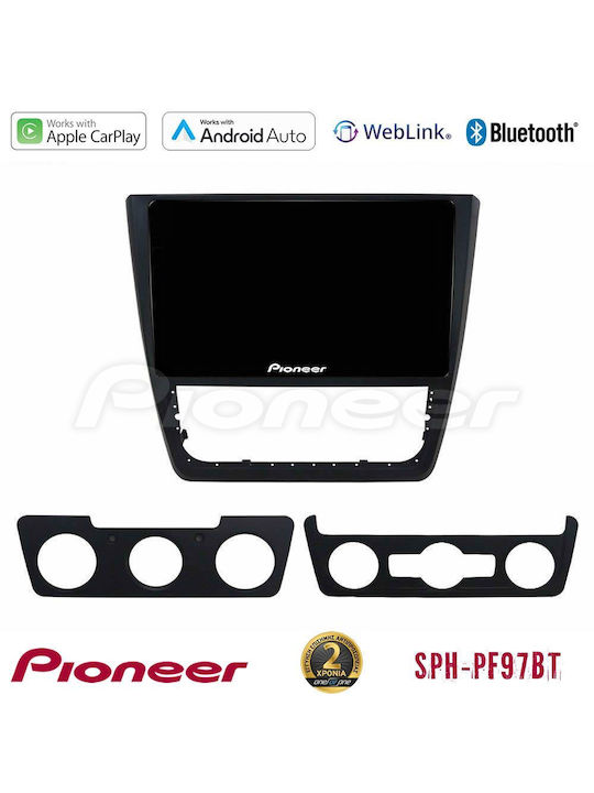 Pioneer Auto-Audiosystem für Skoda Yeti 2014-2017 (Bluetooth/USB/WiFi/GPS/Apple-Carplay/Android-Auto) mit Touchscreen 9"