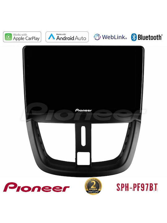 Pioneer Car Audio System for Peugeot 207 2006-2012 (Bluetooth/USB/WiFi/GPS/Apple-Carplay/Android-Auto) with Touch Screen 9"