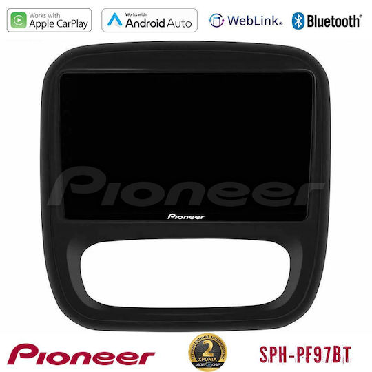 Pioneer Car Audio System for Opel Vivaro Fiat Talento Renault Trafic Nissan NV300 2014 with A/C (Bluetooth/USB/WiFi/GPS/Apple-Carplay/Android-Auto) with Touch Screen 9"