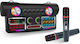MusicMate Караоке Система с Безжични Микрофони и Светлинни Ефекти MM-SC450 Черен
