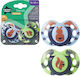 Tommee Tippee Fun Πιπίλες Σιλικόνης Blue & Green για 18-36 μηνών 2τμχ