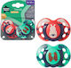 Tommee Tippee Fun Pacifiers Silicone Red & Gree...
