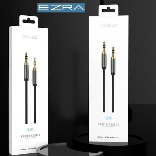 Ezra Ezra 3.5mm Jack Cable - 3.5mm Male to 3.5mm Male Black 1.5m