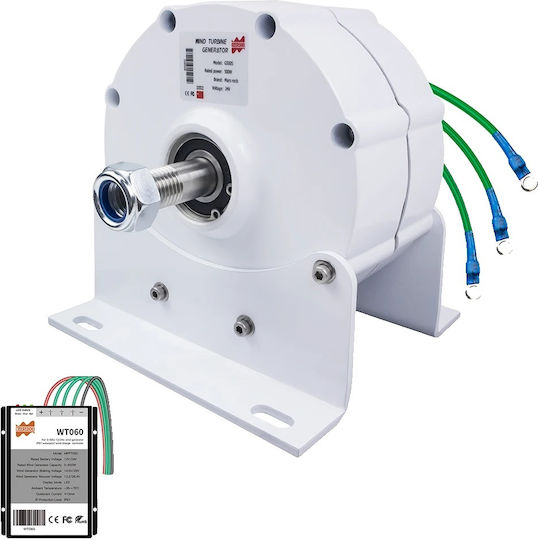 Permanent Magnet Generator 500w Power Output 3-phase Ac Alternator 1 Shaft Base 500w 12v