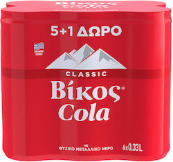 Vikos Cola cu carbonatare în Cutie 6x330ml