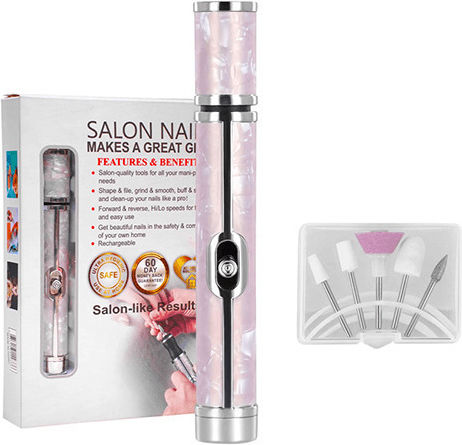 SALON PERFECT Nagelfräser Batterie Lila mit 20000 Umdrehungen pro Minute