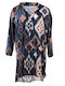 Langärmelig Damen Hemd Multicolor