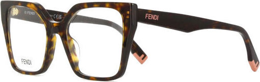 Fendi Damen Acetat Brillengestell Braun Schildpatt FE50002I-052-54