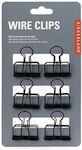 Set of 6 Black Clips Kikkerland