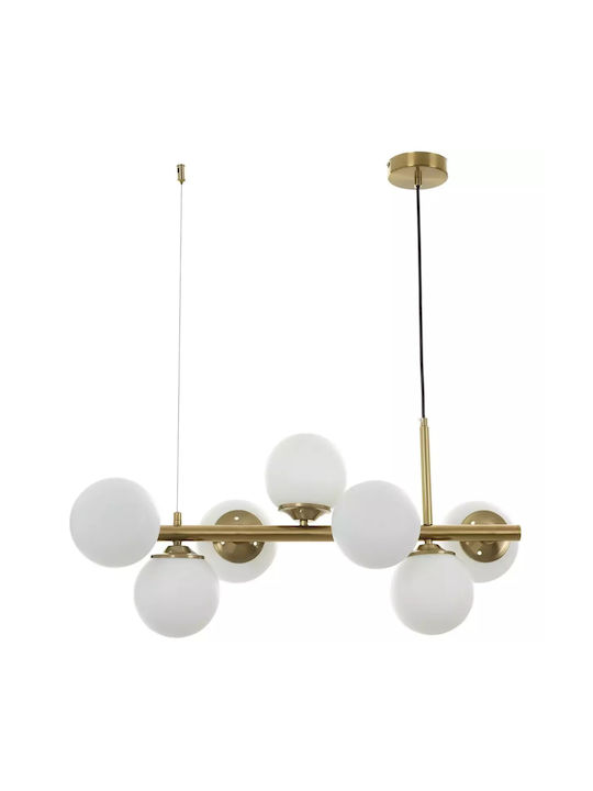 Pendant Light Gold for 7 Bulbs E14, E.14