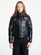 2000 Retro Nuptse Crop Γυναικείο Μπουφάν για Χειμώνα Tnf Black