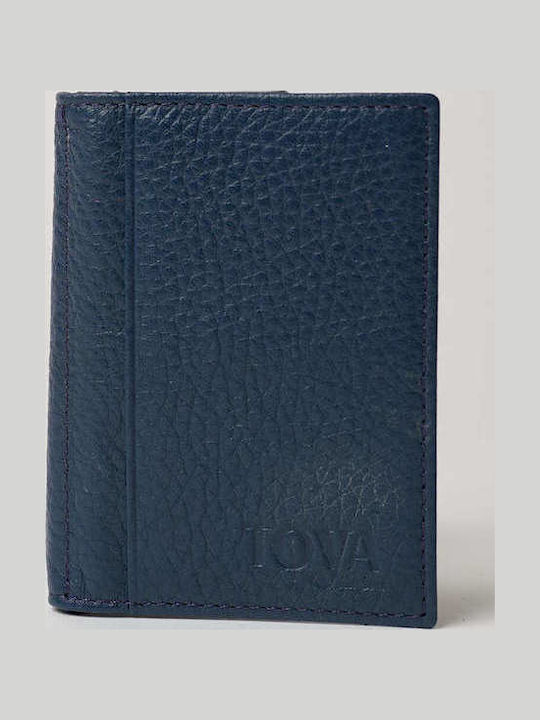 Leder Herren Geldbörse Karten Blau