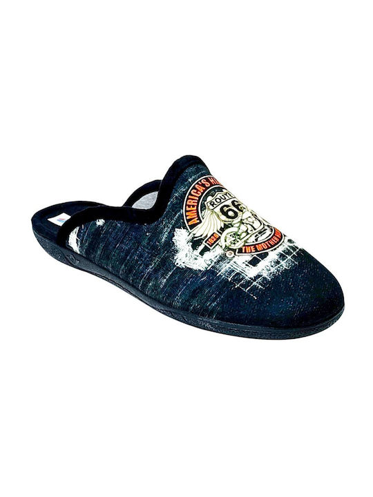 Dicas Men's Slipper Black