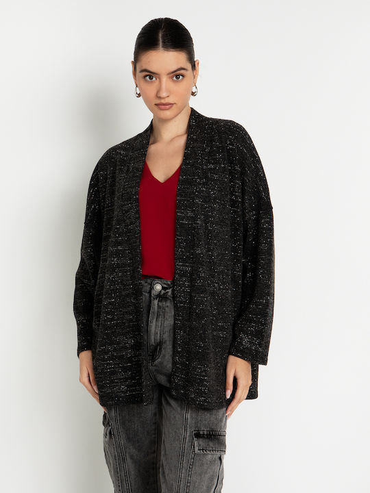 Cardigan tricotat cu lurex