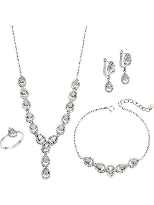 Senza Set with Necklace , Earrings & Ring from ...