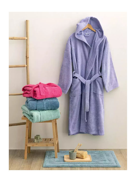 Palamaiki Kids Hooded Bathrobe Fuchia