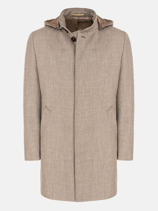 Herren Mantel Brown