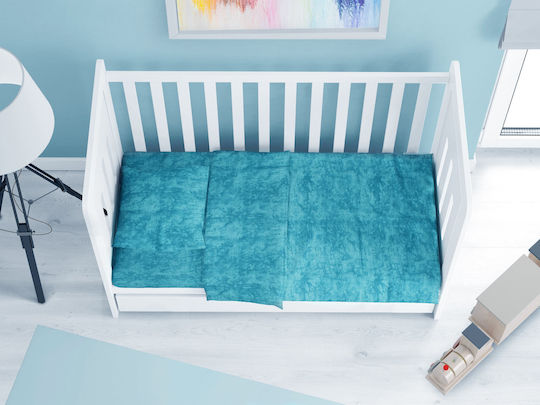 Dimcol с Ластик Bebe Тюркоазени 70x140см