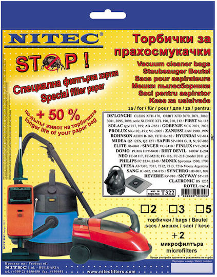Nitec Tau_t322 Filter für Reinigungsgeräte