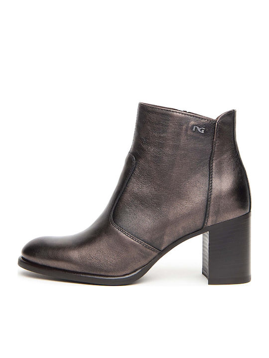 Leder Stiefeletten Damen Braun