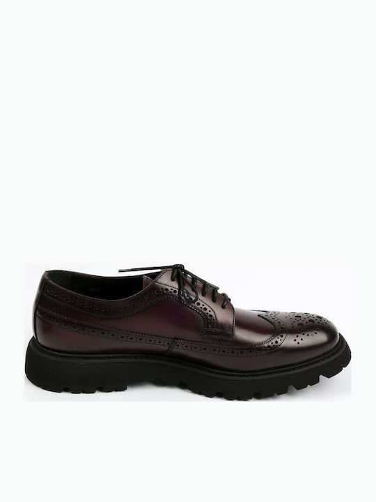 Men's Leather Oxfords Burgundy