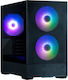 Zalman P30 AIR Gaming Micro Tower Κουτί Υπολογιστή με ARGB Φωτισμό Μαύρο