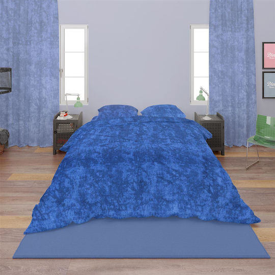 Dimcol Σετ Μονά Electric Blue 160x240cm