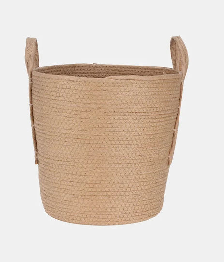 Koopman Decorative Basket Wicker with Handles Beige 33x33cm